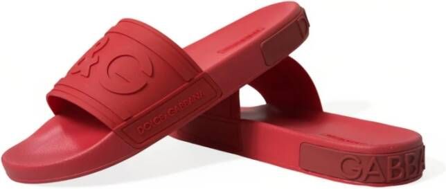 Dolce & Gabbana Sliders Red Heren