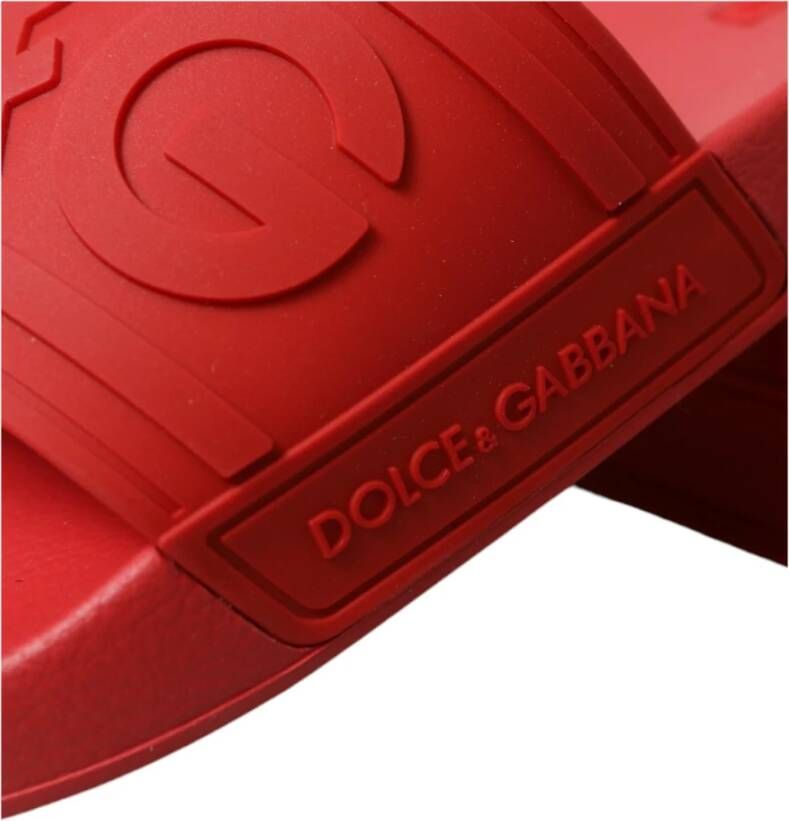 Dolce & Gabbana Sliders Red Heren