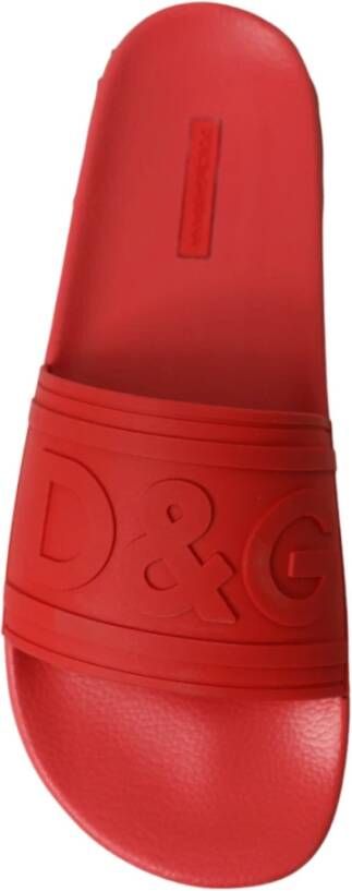 Dolce & Gabbana Sliders Red Heren