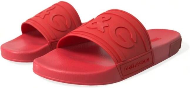 Dolce & Gabbana Sliders Red Heren