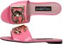 Dolce & Gabbana Instap Sandalen met Ronde Openeus Pink Dames - Thumbnail 2