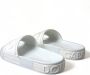 Dolce & Gabbana Geëmbosseerde Rubberen Slides White Dames - Thumbnail 4