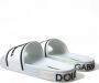 Dolce & Gabbana Witte Rubberen Slippers met Logo White Heren - Thumbnail 4