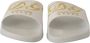 Dolce & Gabbana Elegante witte leren sandalen met gouden borduursel - Thumbnail 5