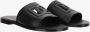 Dolce & Gabbana Gestikte leren slides met uitgesneden details Black Heren - Thumbnail 2