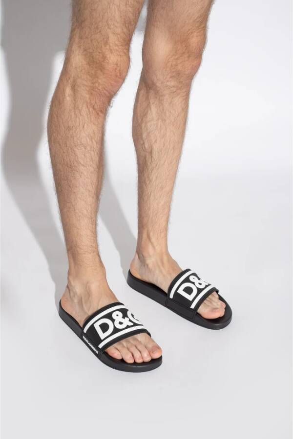 Dolce & Gabbana Sliders Zwart Heren