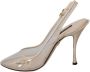 Dolce & Gabbana Slingback PVC Beige doorzichtige schoenen met hoge hakken - Thumbnail 3