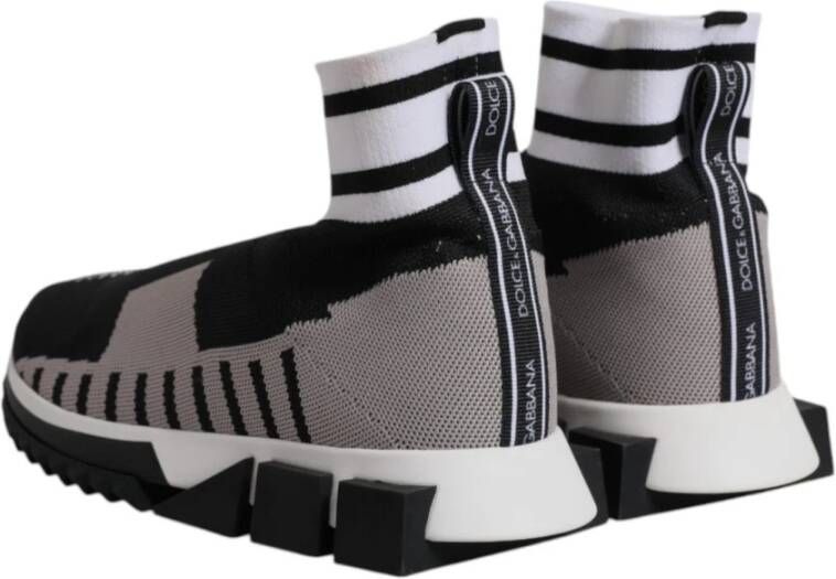 Dolce & Gabbana Slip-On Sneakers met Geribbelde Zool