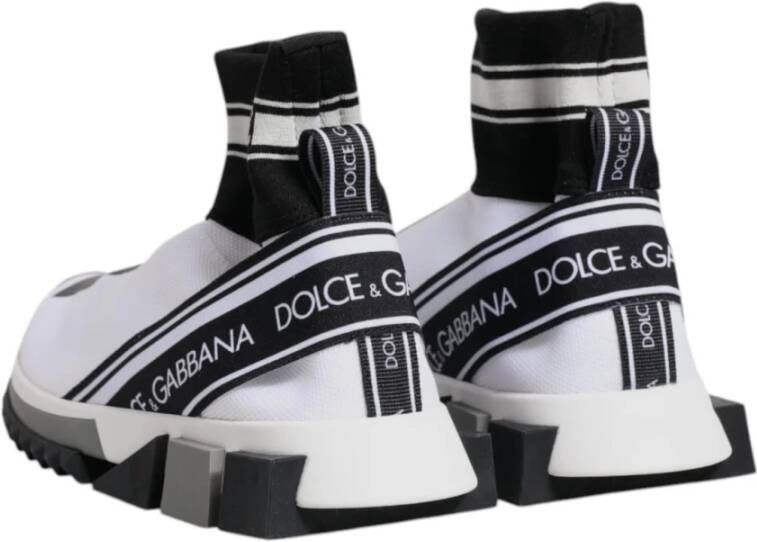 Dolce & Gabbana Slip-On Sok Sneakers met Gekerfde Zool