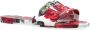 Dolce & Gabbana Bloemversierde platte sandalen met merkband Multicolor Dames - Thumbnail 4