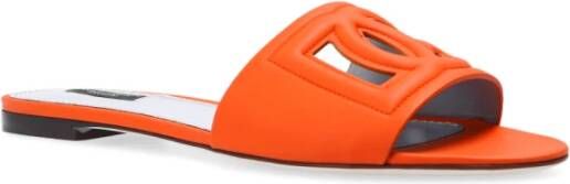 Dolce & Gabbana DG Millennials leren slippers Oranje - Foto 10