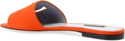 Dolce & Gabbana DG Millennials leren slippers Oranje - Foto 11