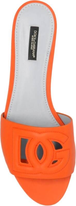 Dolce & Gabbana DG Millennials leren slippers Oranje - Foto 12