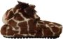 Dolce & Gabbana Brown Giraffe Slippers Flats Sandals Shoes Bruin Dames - Thumbnail 6