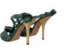 Dolce & Gabbana Emerald Exotic Leather Heels Sandals Shoes Groen Dames - Thumbnail 4