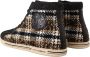 Dolce & Gabbana Beige Brown Wool Cotton High Top Sneakers Beige Heren - Thumbnail 6