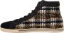 Dolce & Gabbana Beige Brown Wool Cotton High Top Sneakers Beige Heren - Thumbnail 7