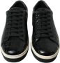 Dolce & Gabbana Zwarte Krokodillenleren Heren Casual Sneakers Black Heren - Thumbnail 2