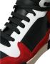 Dolce & Gabbana Zwart Rood Leren High Top Sneakers Black Heren - Thumbnail 7