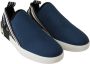 Dolce & Gabbana Blauwe Stretch Logo Loafers Sneakers Blue - Thumbnail 5