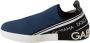 Dolce & Gabbana Blauwe Stretch Logo Loafers Sneakers Blue - Thumbnail 7