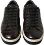 Dolce & Gabbana Bruine Croc Leren Casual Sneakers Brown - Thumbnail 10