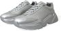 Dolce & Gabbana Zilver Leren Casual Sneakers Schoenen Gray Dames - Thumbnail 13