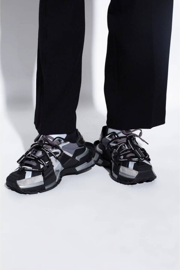 Dolce & Gabbana Sneakers with logo Grijs Heren