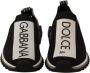 Dolce & Gabbana Black White Sorrento Sport Stretch Sneakers Zwart - Thumbnail 35