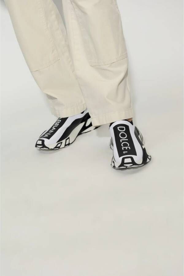 Dolce & Gabbana Sneakers met logo Wit Heren