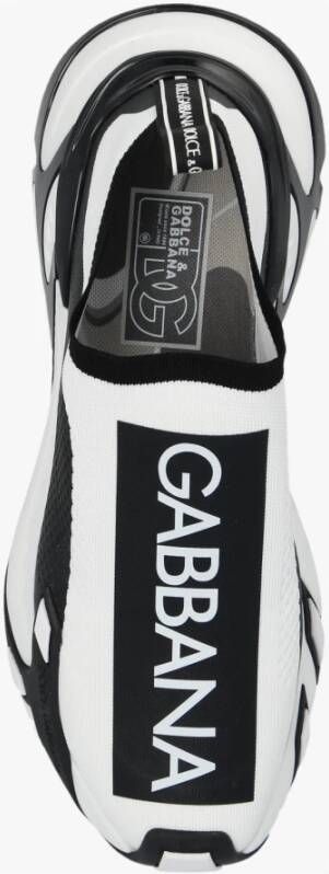 Dolce & Gabbana Sneakers met logo Wit Heren