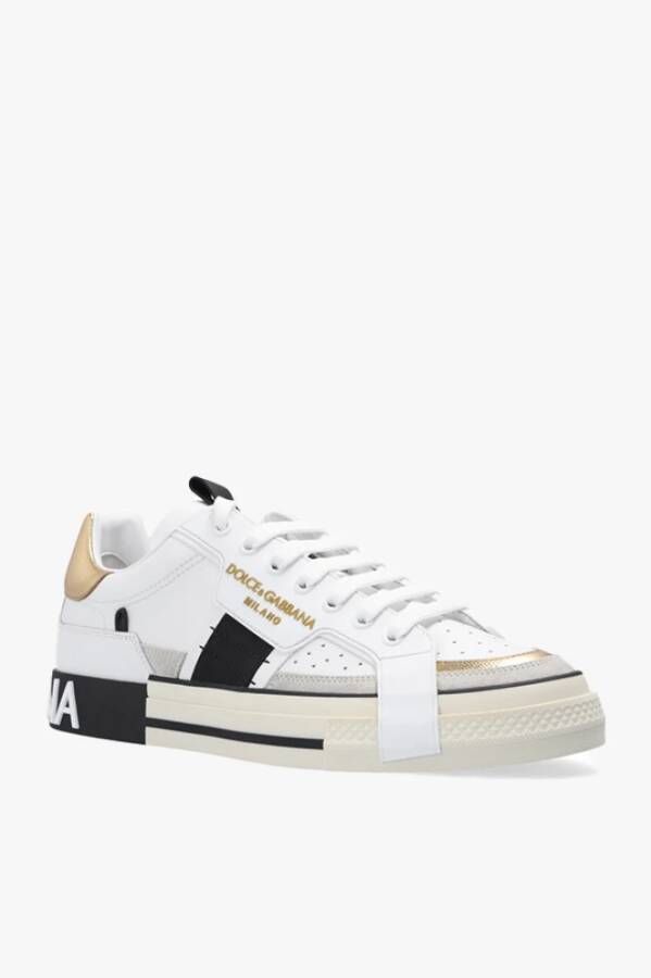 Dolce & Gabbana Sneakers met logo Wit Heren