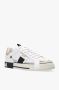 Dolce & Gabbana Witte en gouden leren Custom 2.Zero lage sneakers White Heren - Thumbnail 4