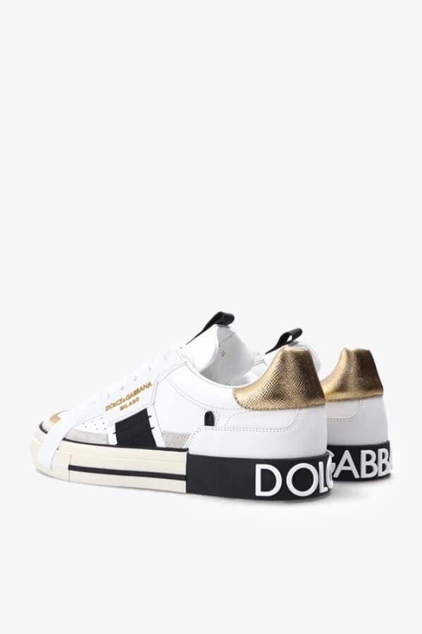 Dolce & Gabbana Sneakers met logo Wit Heren