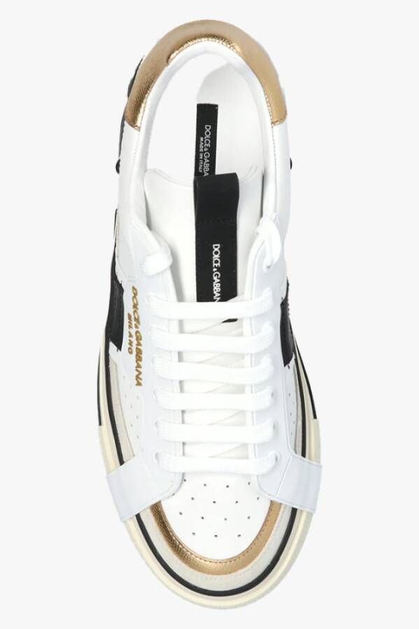 Dolce & Gabbana Sneakers met logo Wit Heren