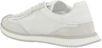 Dolce & Gabbana Sneakers met Suède Details en Verlengde Neus White Heren