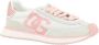Dolce&Gabbana Sneakers Low Air Fastening Dg Logo On The Side in poeder roze - Thumbnail 12