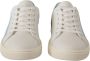 Dolce & Gabbana White Blue Leather Low Top Sneakers Shoes Wit Dames - Thumbnail 3