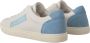 Dolce & Gabbana White Blue Leather Low Top Sneakers Shoes Wit Dames - Thumbnail 4