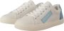 Dolce & Gabbana White Blue Leather Low Top Sneakers Shoes Wit Dames - Thumbnail 5