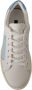 Dolce & Gabbana White Blue Leather Low Top Sneakers Shoes Wit Dames - Thumbnail 7