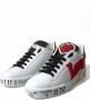 Dolce & Gabbana Stijlvolle Witte Portofino Leren Sneakers White Dames - Thumbnail 3