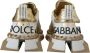 Dolce & Gabbana Super Queen Leren Schoenen in Wit en Goud White Dames - Thumbnail 4