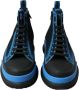 Dolce & Gabbana Canvas High Top Sneakers Zwart Blauw Black Heren - Thumbnail 2