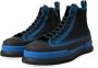 Dolce & Gabbana Canvas High Top Sneakers Zwart Blauw Black Heren - Thumbnail 3