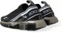 Dolce & Gabbana Black White Sorrento Sport Stretch Sneakers Zwart - Thumbnail 23