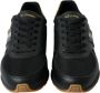 Dolce & Gabbana Leren Lage Sneakers In Zwart Met Gouden Details - Thumbnail 23
