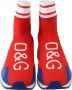 Dolce & Gabbana Blauw Rood Sorrento Logo Sneakers Sokken Schoenen Multicolor Heren - Thumbnail 5