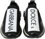 Dolce & Gabbana Black White Sorrento Sport Stretch Sneakers Zwart Heren - Thumbnail 11