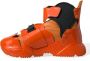 Dolce & Gabbana Oranje Multi Panel High Top Sneakers Orange Heren - Thumbnail 5